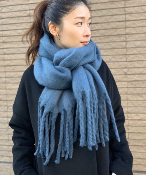 dictionary（ディクショナリー） マフラー ストール 太フリンジ