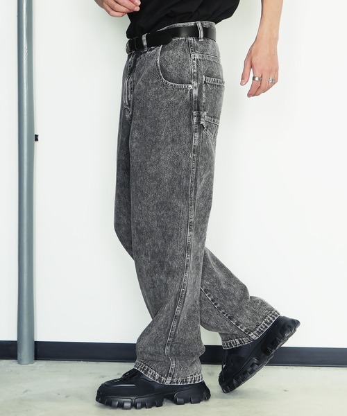 Beno パッチワークデザイン グレー系デニムパンツ M Beno パッチワークデザイン グレー系デニムパンツ Mの通販 by ちゃちゃ