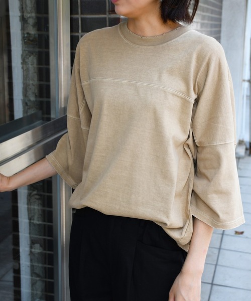 tシャツ 「Attick by Johnbull」オーバーサイズハーフスリーブTシャツ レディース メンズ