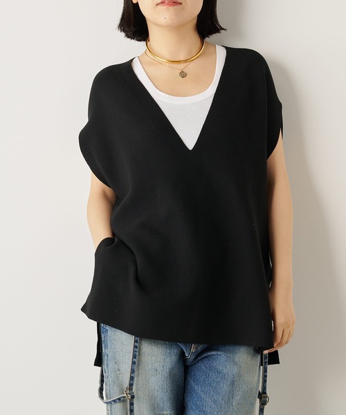 【新品タグ付】ホールガーメントスリットニット【ウィムガゼット】 Whim Gazette（ウィム ガゼット） ニット ホールガーメントスリット