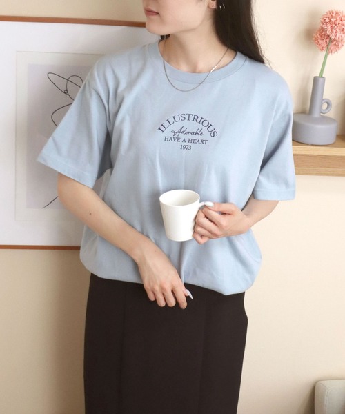 SITRY tシャツ ハート ロゴ プリント Tシャツ/ heart logo print