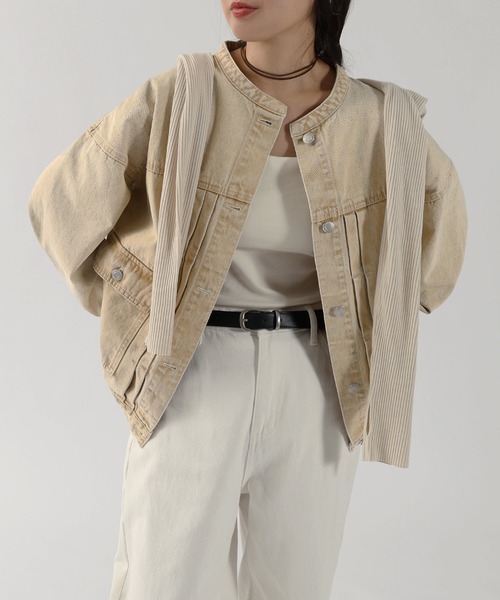 andme（アンドミー） デニムジャケット gジャン 「新色追加」オーバー