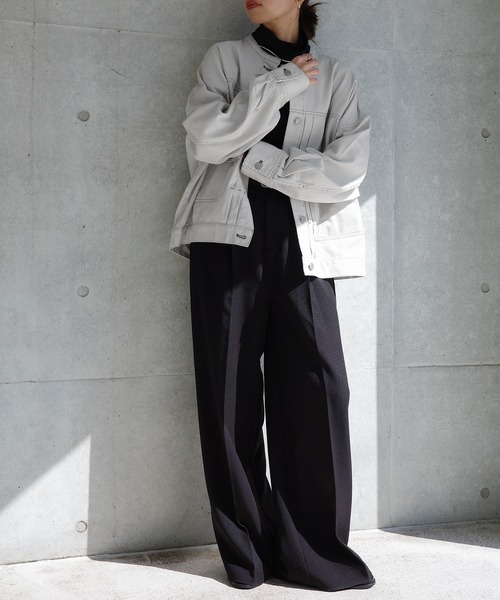 andme（アンドミー） デニムジャケット gジャン 「新色追加」オーバー