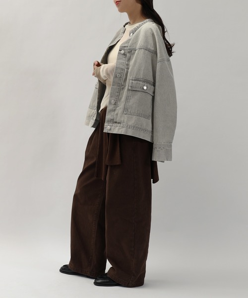 andme（アンドミー） デニムジャケット gジャン 「新色追加」オーバー
