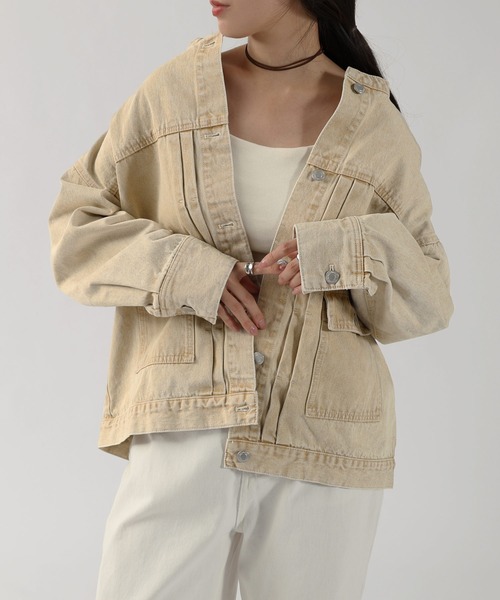 andme（アンドミー） デニムジャケット gジャン 「新色追加」オーバー