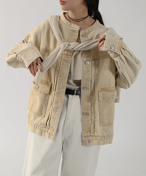 andme（アンドミー） デニムジャケット gジャン 「新色追加」オーバー