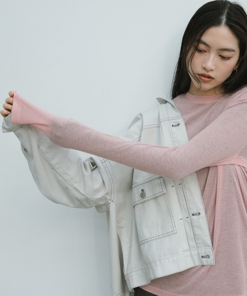 andme（アンドミー） デニムジャケット gジャン 「新色追加」オーバー