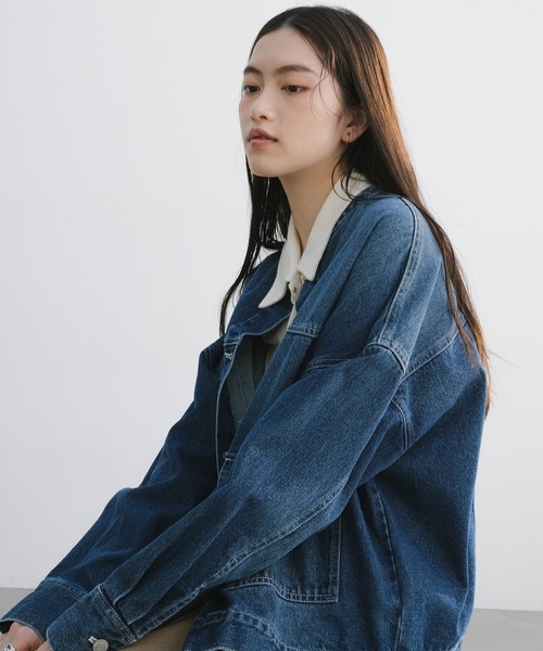 andme（アンドミー） デニムジャケット gジャン 「新色追加」オーバー