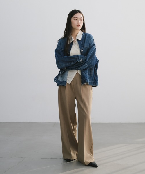 andme（アンドミー） デニムジャケット gジャン 「新色追加」オーバー