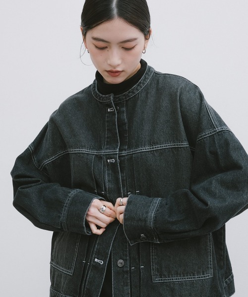 andme（アンドミー） デニムジャケット gジャン 「新色追加」オーバー