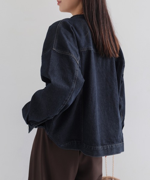 andme（アンドミー） デニムジャケット gジャン 「新色追加」オーバー