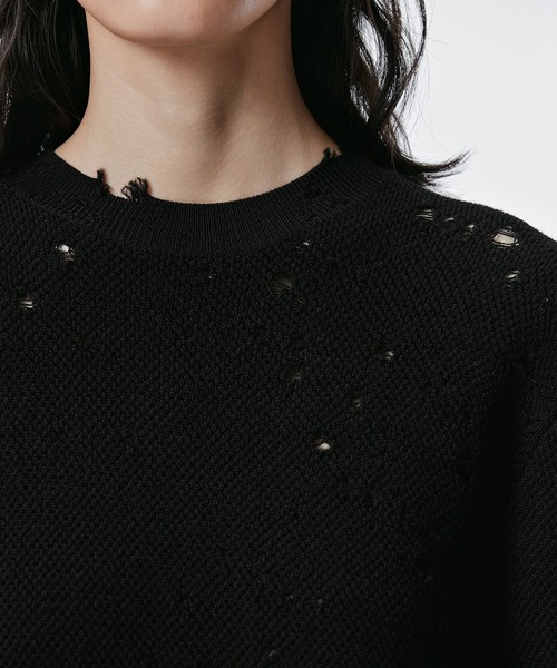 JNBY SINCE1994 - 今期新作 ダメージニット JNBY ニット セーター Distressed Fluffy Sweater / ダメージ