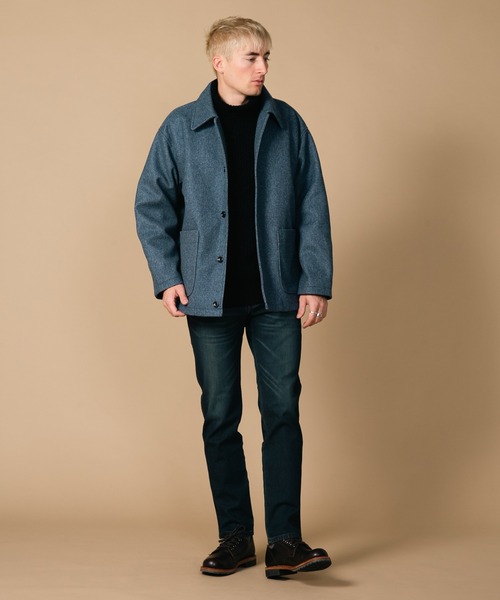 BLUE BLUE ストライプ カバーオール サイズ2 BLUE BLUE JAPAN 2024FW OUTER COLLECTION | BLUE BLUE JAPAN