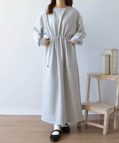 mil（ミル） ワンピース 「150cm前後の小柄さんサイズ」ドロスト