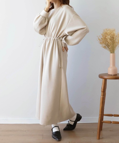 mil（ミル） ワンピース 「150cm前後の小柄さんサイズ」ドロスト