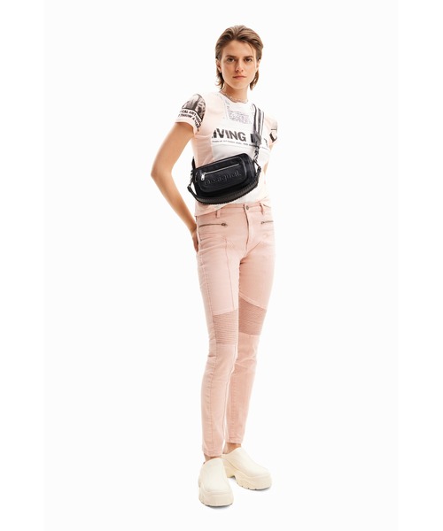 Desigual ウエストポーチ ウエストバッグ ロゴ ミニクロスボディ