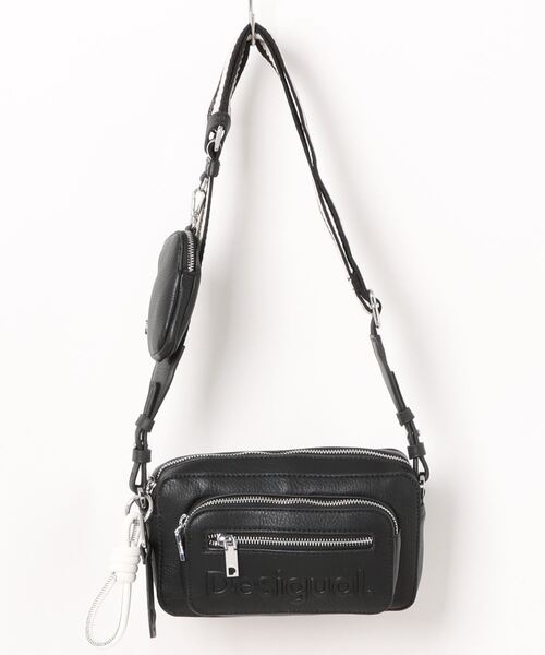 ☆美品☆ Desigual クロスボディーバッグ 2wayショルダーバッグ Desigual バッグ ハンドバッグ プレーンカラー キャンバス