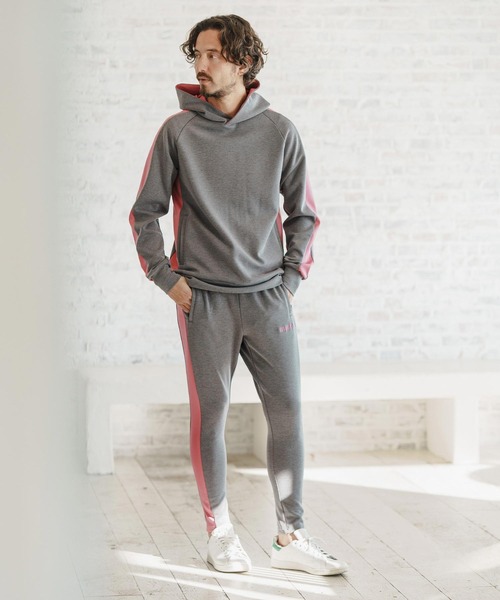 felkod パーカー mpa3398- Cardboard Knit Line Switch Parka ライン