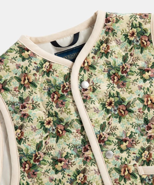 LAVENHAM ベスト ジレ Jacquard Cropped Thornham Womens / ジャ