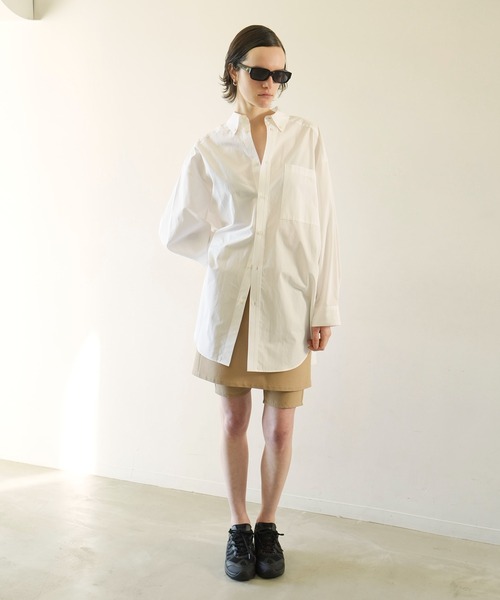 clane  HUGE SHIRT  ストライプ　1 CLANE（クラネ） ブラウス シャツ HUGE SHIRT レディース : ZOZOTOWN