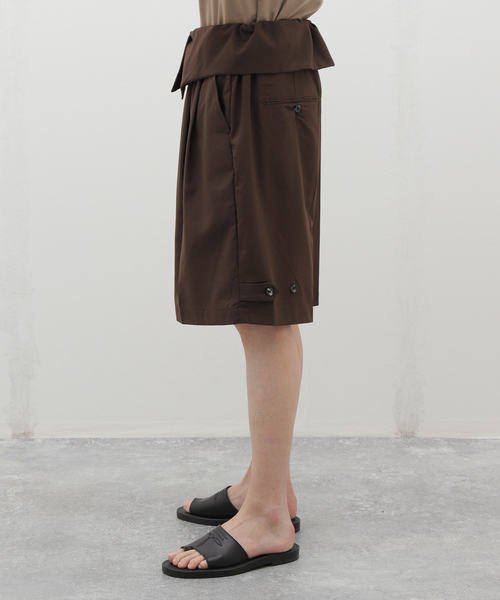 GURKHA SHORTS LINEN SATIN | PANTS | MADISONBLUE