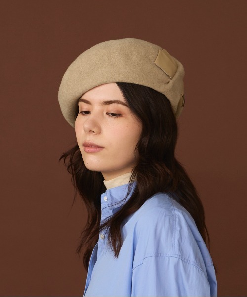 帽子 arth Fur Felt Beret リボンベレー帽
