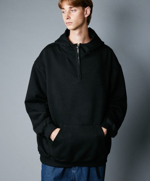 rehacer（レアセル） パーカー : Neck Line Wide Hoodie メンズ