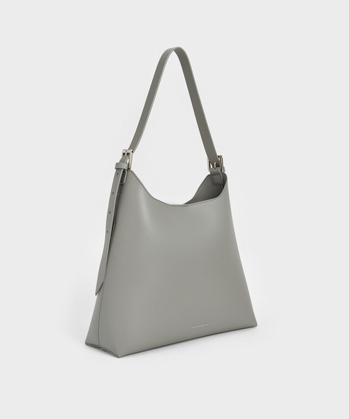 Charleskeithダブルバックル トラペーズホーボーバッグ CHARLES & KEITH ダブルバックル トラペーズホーボーバッグ
