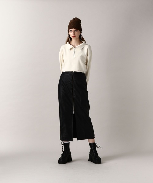裏毛ハーフジップトップス　ネイビー 110-150cm】キッズ ハーフジップスウェット 裏起毛|Lee|リー