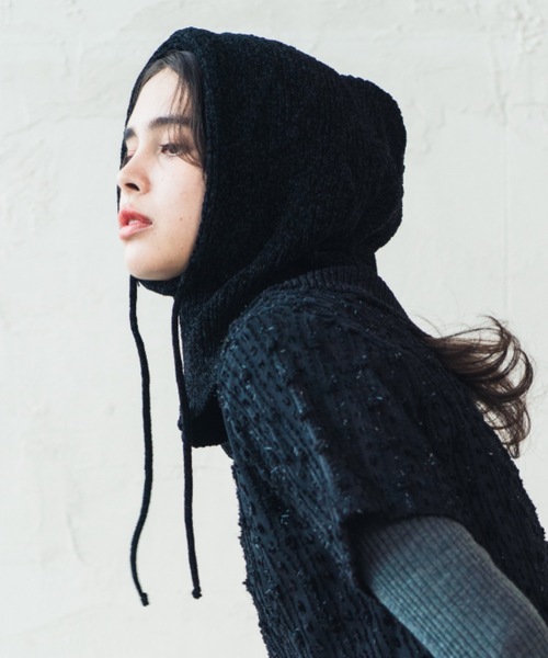 ORIENT MILLINERY ニット帽 ニットキャップ MALL KNIT BALACLAVA 波