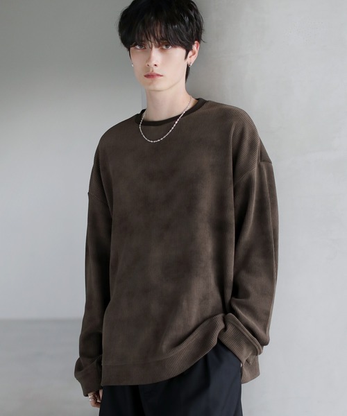 トレーナー スウェット 「25AW」カットコーデュロイ/ヴィンテージ加工