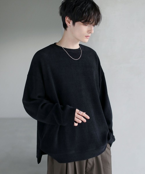 トレーナー スウェット 「25AW」カットコーデュロイ/ヴィンテージ加工 トレーナー スウェット 「25AW」カットコーデュロイ/ヴィンテージ加工