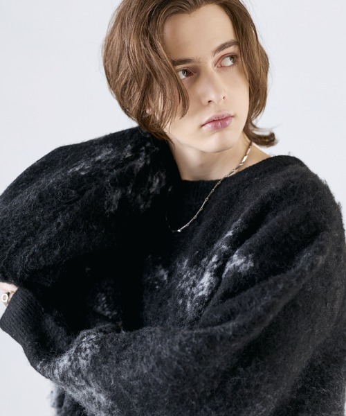 SOCCE セーター ニット ウールミックスモヘアライクルーズシルエット