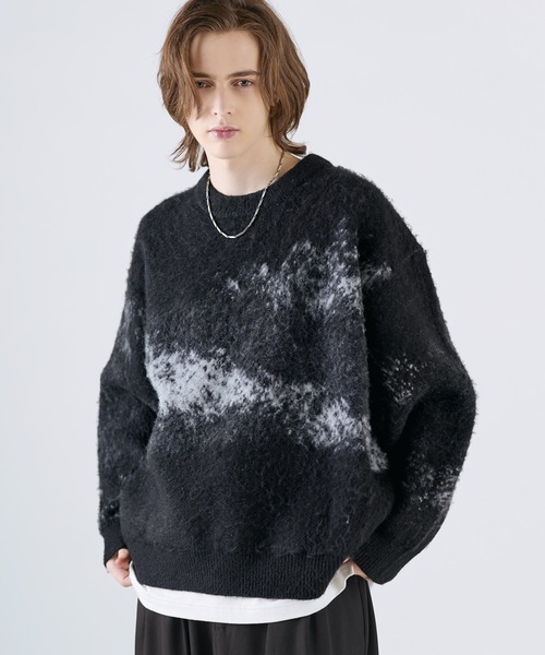 SOCCE セーター ニット ウールミックスモヘアライクルーズシルエット