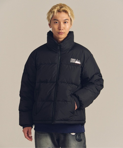 希少✨FIRST DOWN USA 肉厚ダウンジャケット 大きいサイズ ブラック FIRST DOWN（ファーストダウン） ダウンジャケット LARGE ブラック