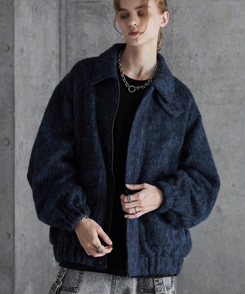 SERACE ブルゾン アウター 「SERACE」2way loose shaggy short blouson