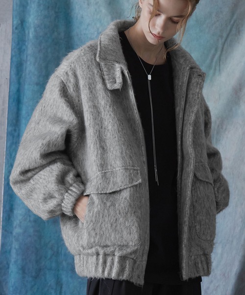 SERACE ブルゾン アウター 「SERACE」2way loose shaggy short blouson