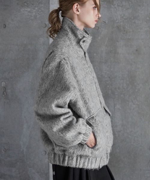SERACE ブルゾン アウター 「SERACE」2way loose shaggy short blouson 