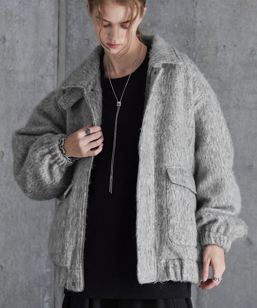 SERACE ブルゾン アウター 「SERACE」2way loose shaggy short blouson