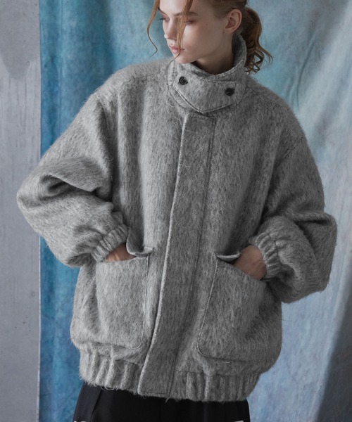 SERACE ブルゾン アウター 「SERACE」2way loose shaggy short blouson