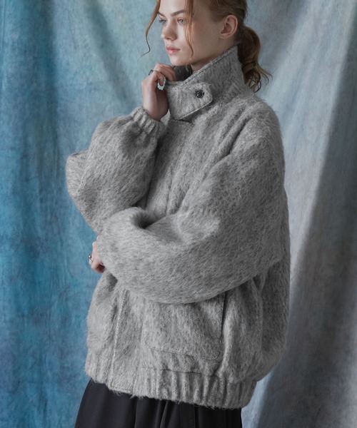 SERACE ブルゾン アウター 「SERACE」2way loose shaggy short blouson