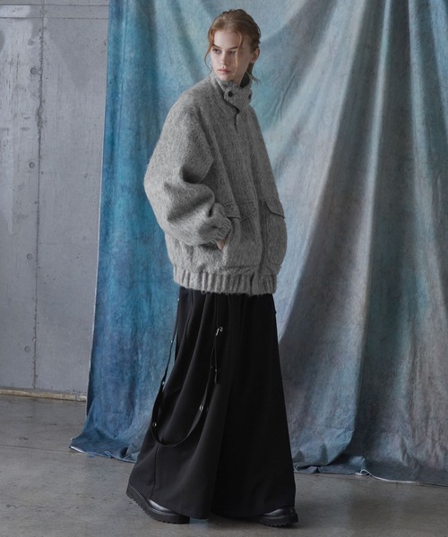 SERACE ブルゾン アウター 「SERACE」2way loose shaggy short blouson SERACE ブルゾン アウター 「SERACE」2way loose shaggy short blouson