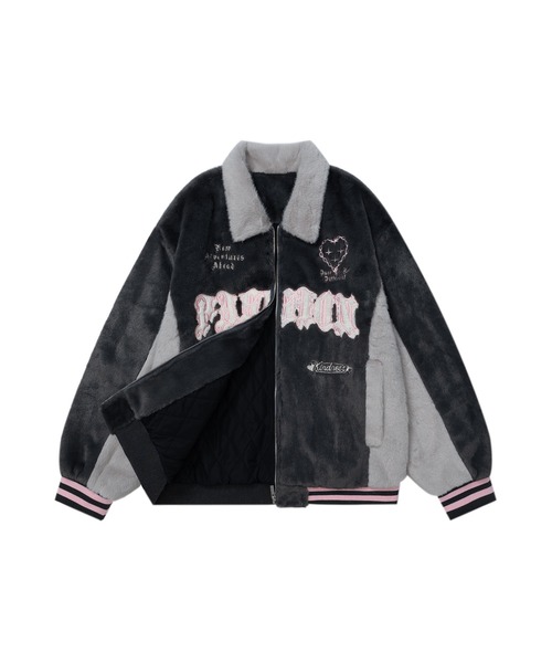 ape スタッフ用　スタジャンXS ファー 美品 ape スタッフ用 スタジャンXS ファー 美品 【公式通販】