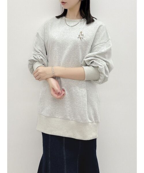 dazzlin（ダズリン） tシャツ CAT刺繍リボンカットプルオーバー