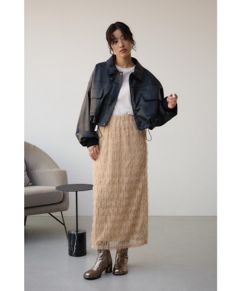 AZUL BY MOUSSY ブルゾン アウター フェイクレザーショート