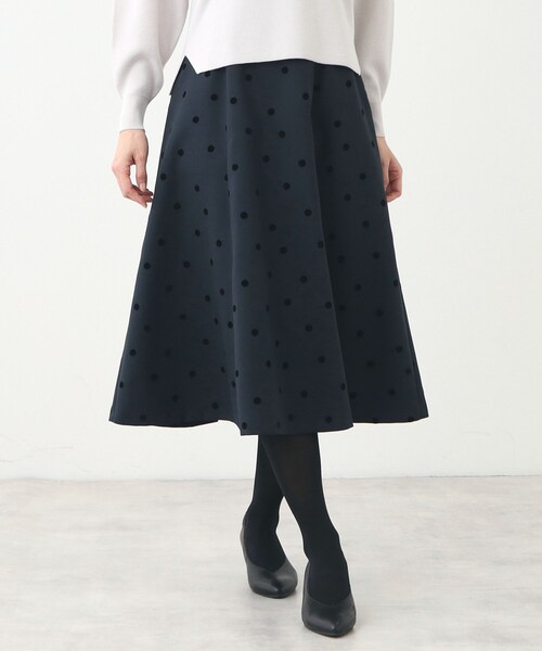 Reflect（リフレクト） スカート ドットプリントフレアスカート