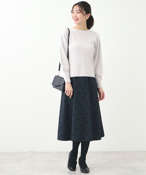Reflect（リフレクト） スカート ドットプリントフレアスカート