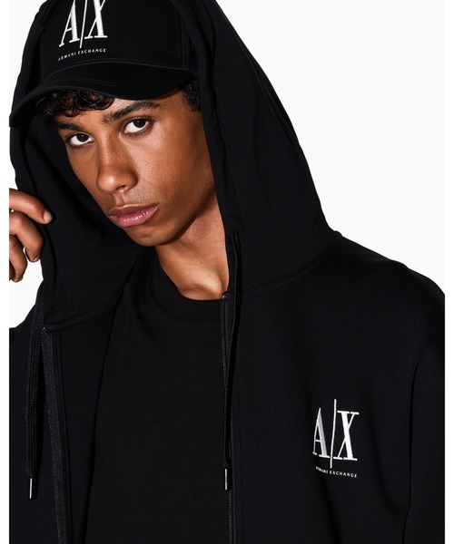 トレーナー スウェット 「A|X アルマーニ エクスチェンジ」ICON フーデッドジップアップスウェットシャツ レディース ARMANI EXCHANGE トレーナー スウェット 「A|X アルマーニ