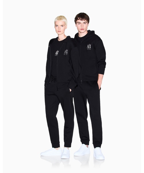 【A|X アルマーニ エクスチェンジ】ビッグAXロゴ　ジップアップスウェット ARMANI EXCHANGE トレーナー スウェット 「A|X アルマーニ