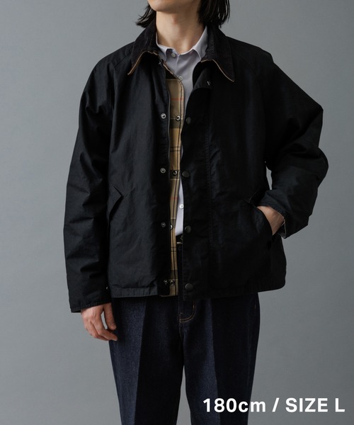 ブルゾン アウター 「別注」「Barbour/バブアー」TRANSPORT リバーシブルブルゾン / ブルガリア製 メンズ レディースの画像